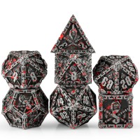 16mm Meatl ReaperDND Dice,New design DND Metal Dice D4 D6 D8 D10 D12 D20 D% The Reaper Metal D&D Dice Set dnd game dice for Dungeons and Dragons Game