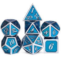 Classical Metal Dice 14mm Metal DND Dice Set Dungeons and Dragons DND Polyhedral Metal Dice Set DND Gaming Dice