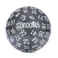 Resin Dice 50mm D100 Dice 100 Sided Die Resin DND Dice Set Dungeons and Dragons DND Polyhedral Resin Dice Set DND Gaming Dice