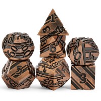 Striped Metal Dice 16mm Metal DND Dice Set Dungeons and Dragons DND Polyhedral Metal Dice Set DND Gaming Dice